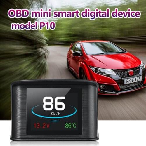 P10-OBD2-HUD Head-Up Display all vehicles Overspeed Warning System Speed Projector Voltage Alarm