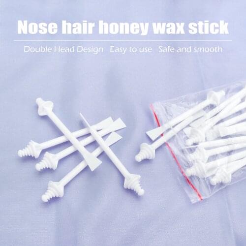 10/30PC Portable Nasal Hair Removal Stick Smear Wax Stick Disposable Hair Removal Rod Nose Ear Trimmer Hair Shaver for Men&Women