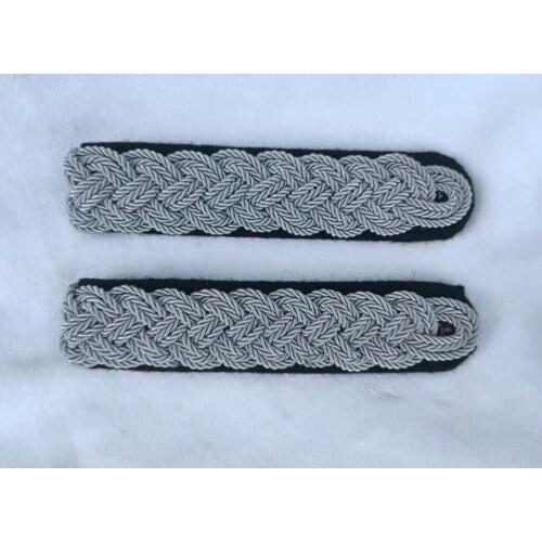 PAIR WWII German Allgemeine Elite General Officer Shoulder Boards metal wire