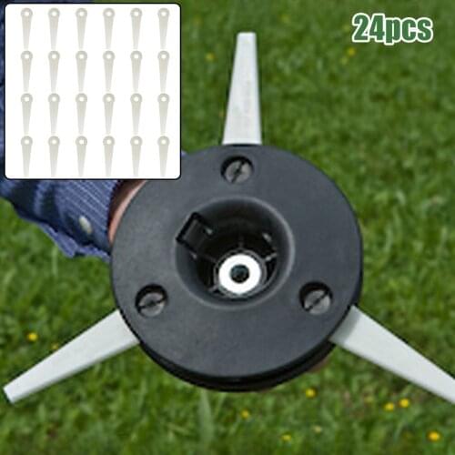 24 X Plastic Cutter Blades For Stihl Polycut 6-3, 20-3, 10-3, 41-3 Lawnmower Grass Easy Trim Trimmer Garden Replacement New