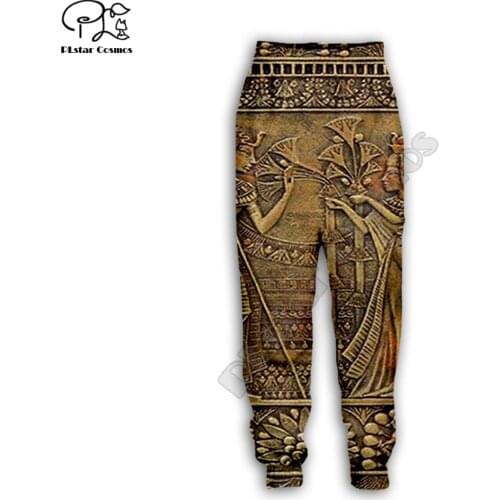 PLstar Cosmos Newest Egyptian tattoo Pants men Novelty 3d cool Harajuku Pants Full Hip Hop Sweatpants Drop shipping style-3