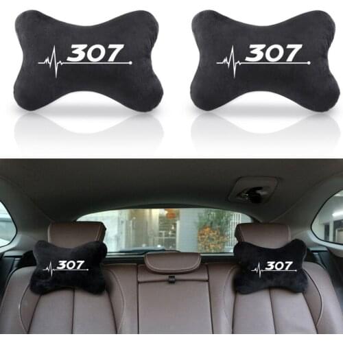 Car Head Neck Rest Pillow Headrest Support Cushion for Peugeot 307