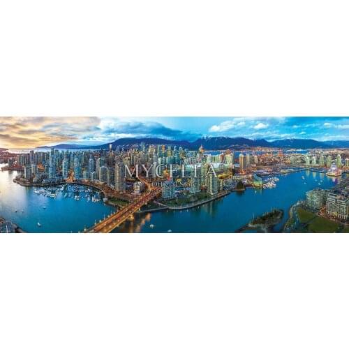 Full Diamond Embroidery Vancouver City 5D Diy Diamond Painting Cross Stitch Landscape Diamond Mosaic Home Decor Wall Stickers