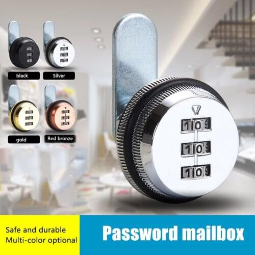 Zinc alloy cabinet drawer steel cabinet locker storage cabinet shoe cabinet tongue lock mailbox password lock