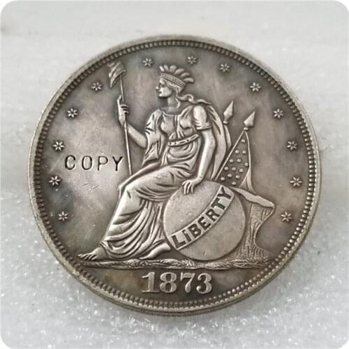 USA 1873 Seated Indian Headdress Trade Dollar Pattern COPY