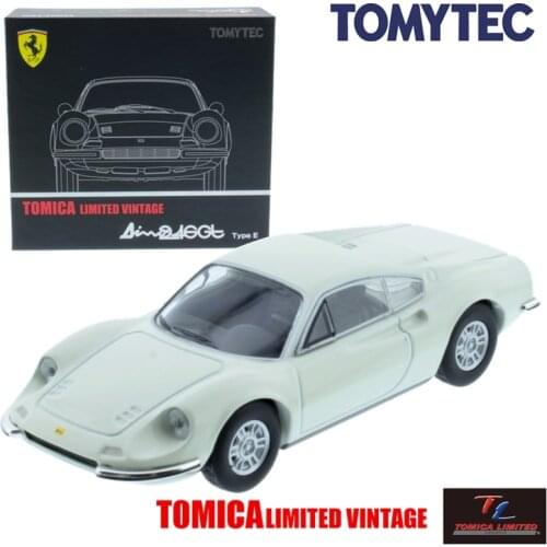 Tomytec Tomica Limited Vintage 1/64 TLV Dino 8.5 Oz 246 Gt White Manufacturers First Edition Car Motor Vehicle Diecast Metal
