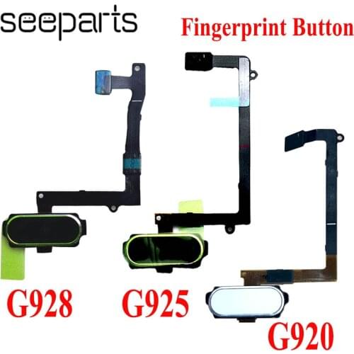 For Samsung Galaxy S6 Edge Plus G920 G925 G928 Home Fingerprint Button Mobile Phone Flex Cables Replacement