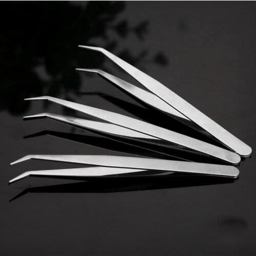 1Pcs Straight Elbow Stainless Steel Tank Tweezers Pliers Aquarium Tool Fish Aquatic Plants Forceps Clip