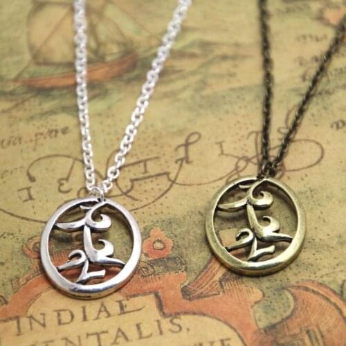 12pcs/lot silver tone THE MORTAL INSTRUMENTS Parabatai Rune Friendship jewelry necklace