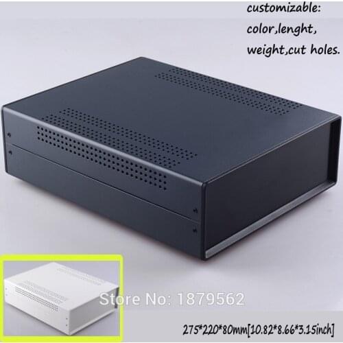 [2 colors] 275*220*80mm iron enclosure electronic project power supply box diy electrical junction control box [40007(W275)]