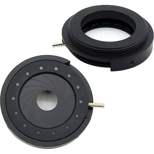25mm Iris Diaphragm M36 Adjustable Aperture Module Camera Lens Adapter Ring