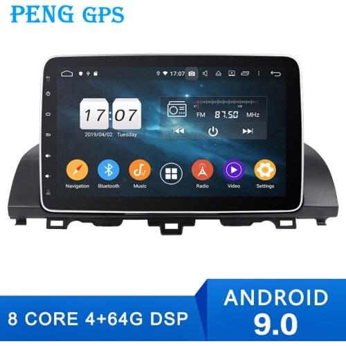 10.1" 4G+64G car radio multimedia Android9.0 dsp For Honda Accord 10 2018 2019 Tenth navigation stereo automatic Headunit screen