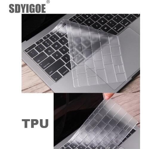 Laptop keyboard cover TPU For Apple Macbook pro16/11Air 13/15 Retina12 All keyboard case clear protecter film EU/US Clear