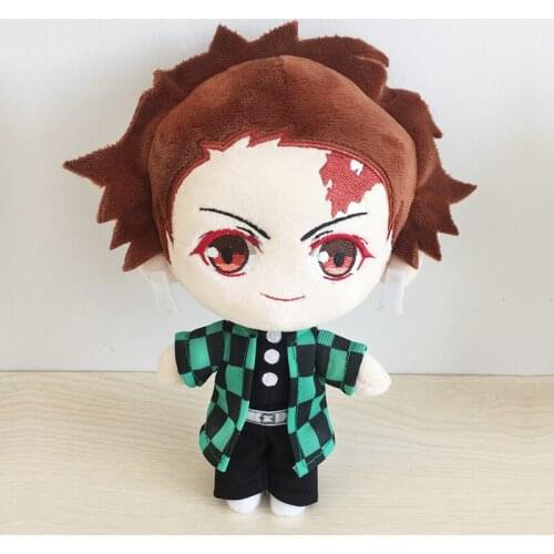 Demon Slayer Kimetsu No Yaiba Cosplay Plush Toy Kamado Tanjirou Kamado Nezuko Tsuyuri Kanawo Cartoon Doll Gift Cosplay Props
