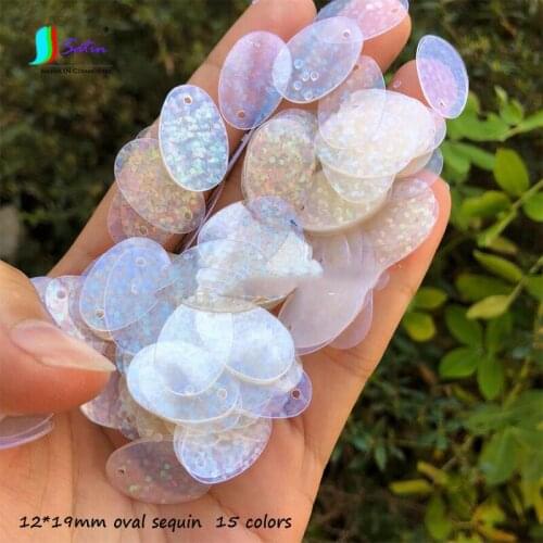 Cheap Price Weight 500g Colorful 1 Hole Oval Sequins for Sew Decoration Clothes Handbag Dance Dress Diy Material Sequins A0540L