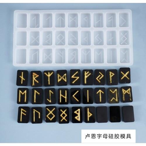 DIY Crystal Drop Mold Luan Letter Creative Symbol Resin Mold Epoxy Resin UV Glue Silicone Mirror Mold