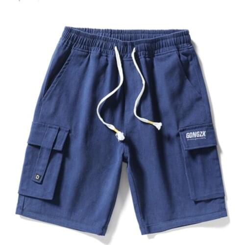 Breathable Mens 2021 Spring Summer Clothing Shorts Casual Fashion Male Beach Plus Size Sports M-8XL Green Blue Black,K2118