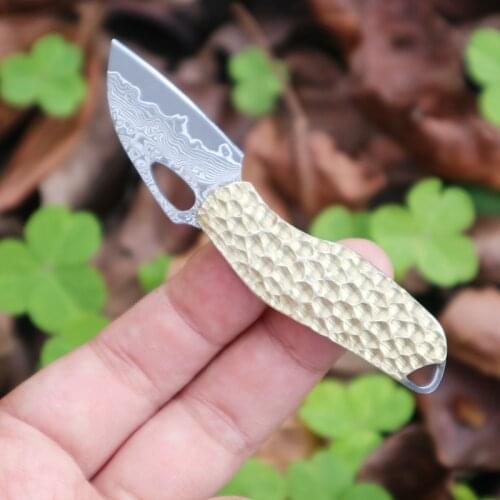 HX OUTDOORS high quality Damascus Folding Knife Pocket Knives hardness excellent knife decorate tool For man lady mini Outdoors