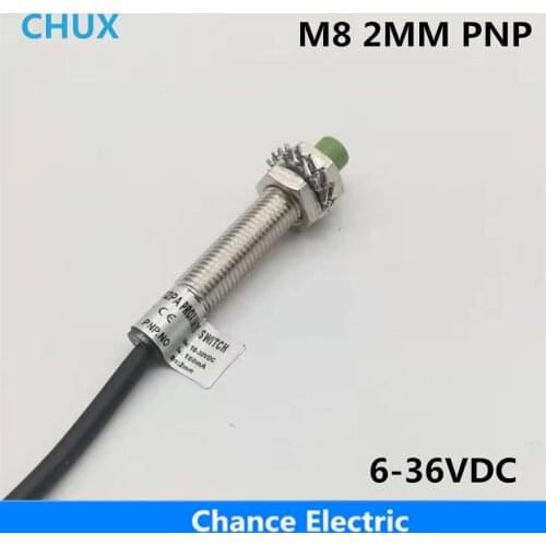 M8 Inductive Proximity Sensor NO NC 10-30v dc IM8-2-DPA DPB 2mm Detect Cylinder Metal Switch PNP