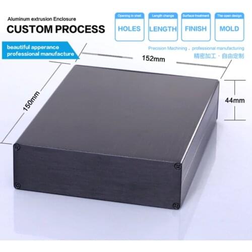 Enclosure 6063 aluminum electronic project housing Aluminum network communication electronic equipment box 152*44*130mm