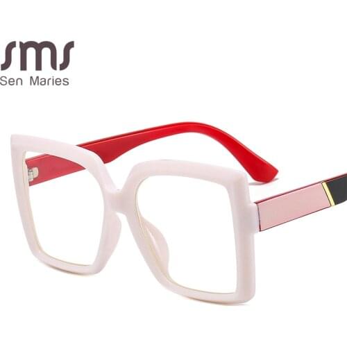 Square Optical Glasses Women Men Clear Lens Glasses Frame Prescription Transparent Spectacle Frames Unisex Fashion Eyeglasses