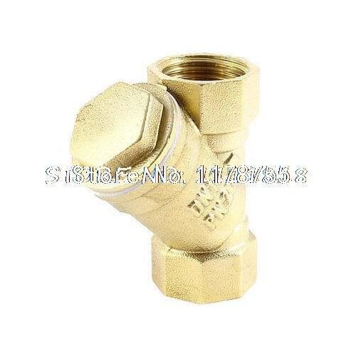 19mm Diameter Female Thread Y Type Brass Filter Coupler for Water Hose