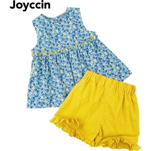 Joyccin New Arrival Girls sleeveless Shorts clothing Set
