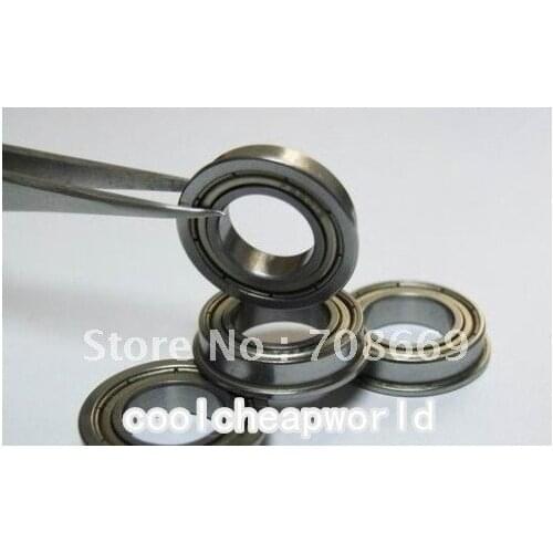 10pcs Miniature Flanged Balls Bearing High Precision FR4ZZ 1/4"x5/8"x0.196" inch