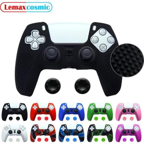 Soft Silicone Joystick Controller Thumb Grip Cap Protective Case Anti-slip Cover For Sony Playstation DualSense Dualshock 5 PS5