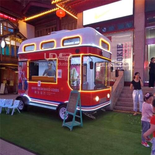 New Style Hot Dog Cart Mobile Kitchen Gelato Waffle Ice Cream Van for Sale