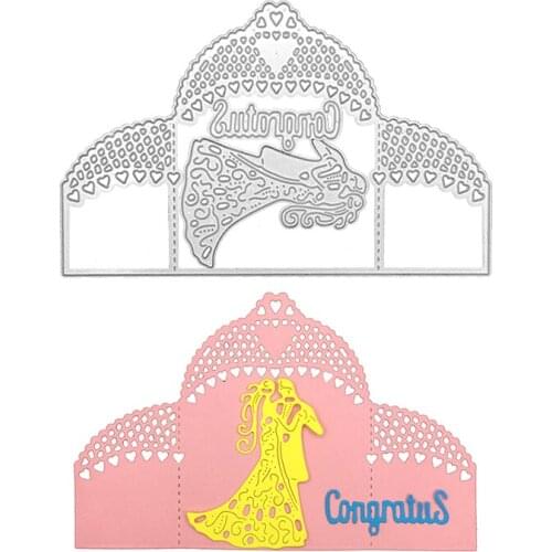 Julyarts Wedding Card Cover New Cut Die for 2021 Scrapbooking Tools For DIY Scrapbooking Photo Album Decorative Embossing