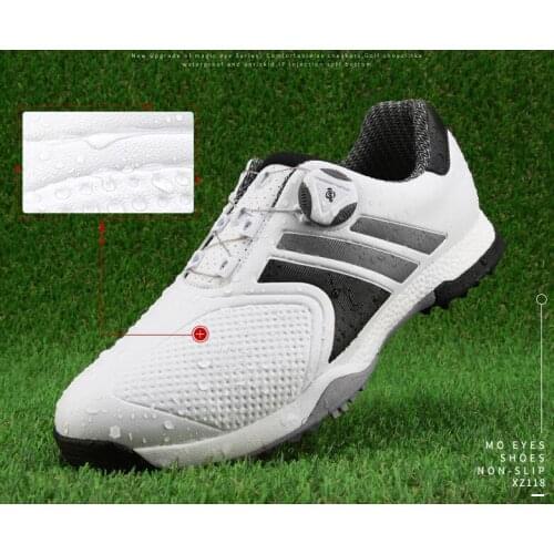 Charming! MO EYES golf shoes mens waterproof shoes widened version super soft shoes