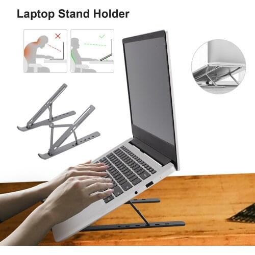 Portable Laptop Stand Aluminium Foldable Notebook Support Laptop Base Macbook Pro Holder Adjustable Bracket Computer Accessories
