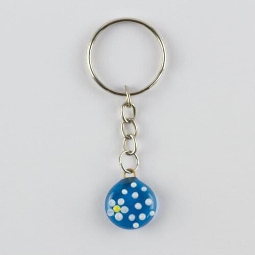 Daisy Figured Glass Keychain