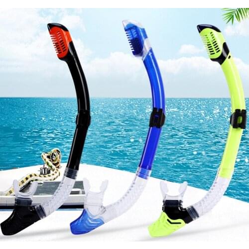 Dry Breathing Tube Underwater Water Sports Swimming Diving Snorkeling Professional Adults Swim Pool Air Tube Silicone Snorkel