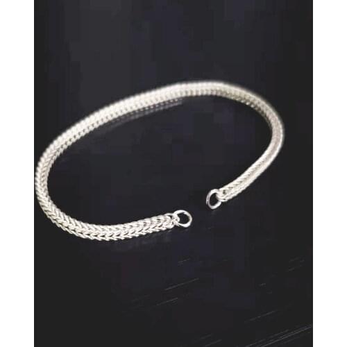 925 Sterling Silver Bracelet half Finished Without Clasp