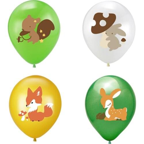 10pc Animal Theme Latex Balloons Birthday Party Decoration Chirldrens Day Party Celebration Supplies