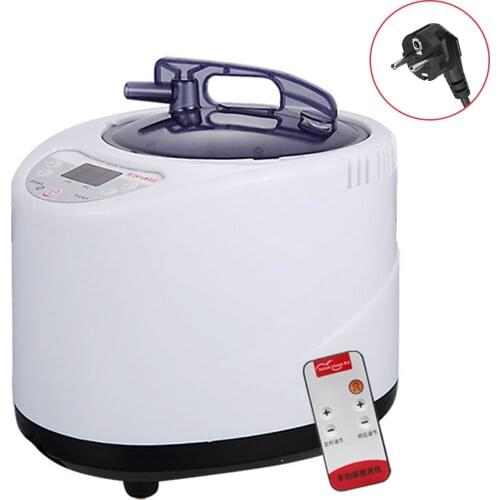 2.6L Sauna Steamer Generator Steam SPA Pot Fumigation Machine with Remote Control for Body Therapy Relieve Pressure EU Plug
