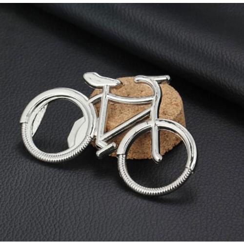 20pcs/lot Metal Beer Bottle Opener Cute Bike Bicycle Keychain Key Rings For Lover Bottle Openers Creative Gift For Cycling