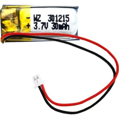 301215-30mah mini earphone selfie stick electronic lighter 3.7V rechargeable polymer lithium battery