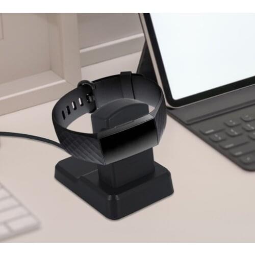 Travel Charger Adapter For Fitbit Charge 4 Smart Watch Replacement Portable Charging Dock 100cm USB Cable Smartwatch Accessories