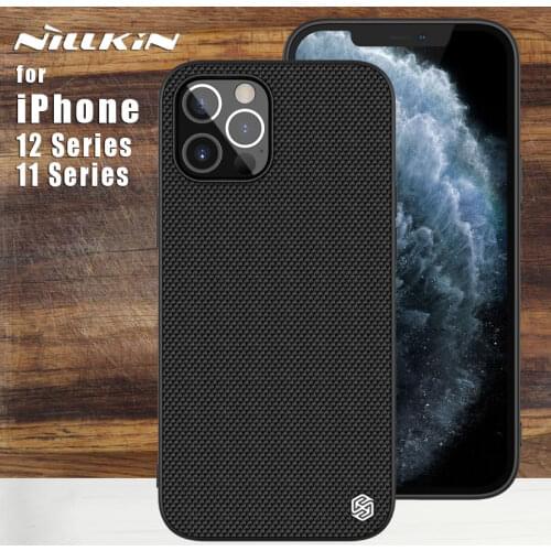 Nillkin For Apple iPhone 12 Pro Max case Back Cover Textured Fiber full 360 Protective case for iPhone 12 11 Pro Max Mini