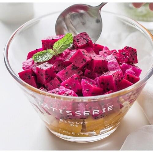 INS Salad Bowl Transparent Crystal Birds Nest Dessert Kitchen Utensils Individuality Fruit Glassware Simple Atmosphere Creative