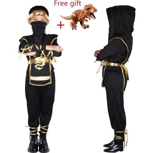 Boys Costumes Ninjago carnival Costume kids Fancy Party Dress Up Halloween Costume for Kids Ninja Cosplay Superhero set+free toy
