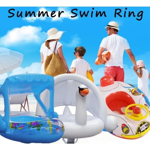 Summer Baby Swim Ring Seat Swimming Pool Toys Toddler Float Ring Aid Trainer Water Toys For Kids Inflatable Pool Accessories