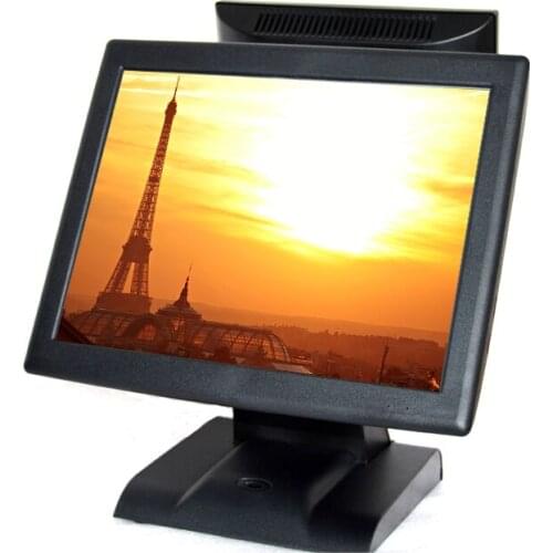 PC Computer Cash register dual screen touch computer high quality pos terminal 15" pos system hardware