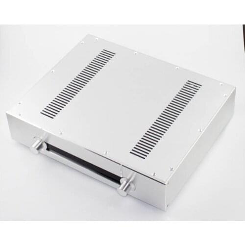 KYYSLB WA39 Full Aluminum Silver Honme Amplifier Chassis Imitation Gawain Pre-amplifier AMP Enclosure Amplifier Case DIY Box