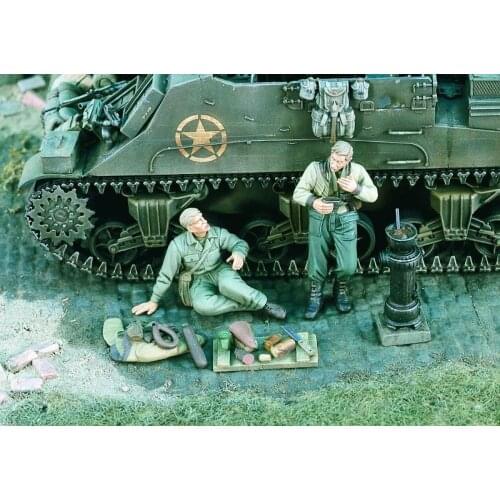 World War II American resin soldier American soldier two-person kit model 1：35