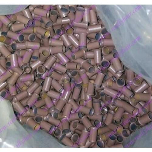 3.4x3.0x6.0mm Light Brown 1000pcs copper flared ring easily locks/copper tube micro link/ring /bead for i tip hair extension
