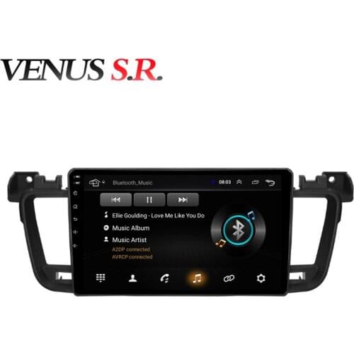 VenusSR Android 8.1 2.5D car dvd for peugeot 508 2012-2016 multimedia headunit GPS Radio stereo gps navigation